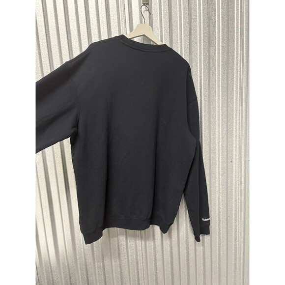 Throwbacks NFL Mitchell & Ness Crew Sweater L Miami Dolphins Faded Black Zig Zag - Picture 7 of 8